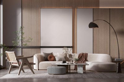 现代家居客厅3D模型下载